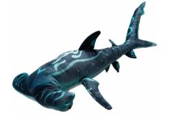 Мягкая игрушка Акула-молот, синяя, 100 см
