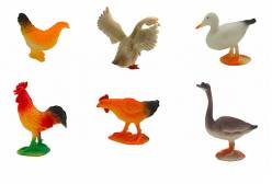 Набор игрушек Животные планеты Земля. Домашние птицы (6 штук в наборе)
