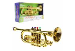 Музыкальная игрушка Труба, 34 см (цвет: золото)