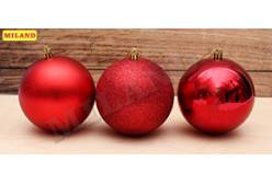 Набор шаров Рождественская сказка, 10 см, 6 штук (красный)