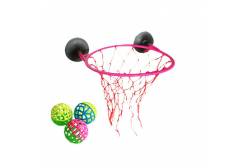 Набор Мини-баскетбол, цвет: в ассортименте, кольцо, 4 мяча