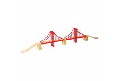 Деревянная игрушка Двойной подвесной мост, для расширения железной дороги