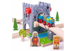 Деревянная игрушка Разводной мост, для расширения железной дороги