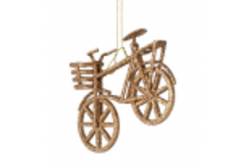 Новогоднее подвесное украшение Велосипед в золоте, арт. 86789