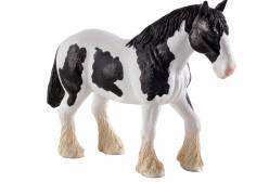 Фигурка Mojo Лошадь чёрно-белая клейдесдальской породы