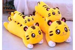Мягкая игрушка Тигр жёлтый, подушка под шею, 140x170x500 мм