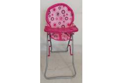 Кукольный стульчик для кормления Розовые кружочки, 40.5х30.5х66 см