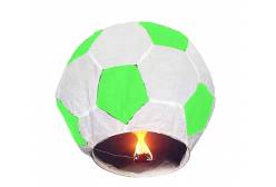 Фонарь желаний Футбольный мяч, бело-зеленый