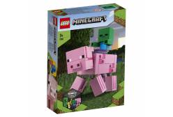 Конструктор LEGO Minecraft Большие фигурки Minecraft: Свинья и Зомби-ребёнок