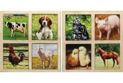 Картинки разрезные Smile Decor Домашние животные, 2 планшета