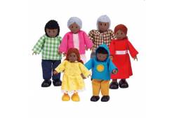 Набор мини-кукол Счастливая афроамериканская семья